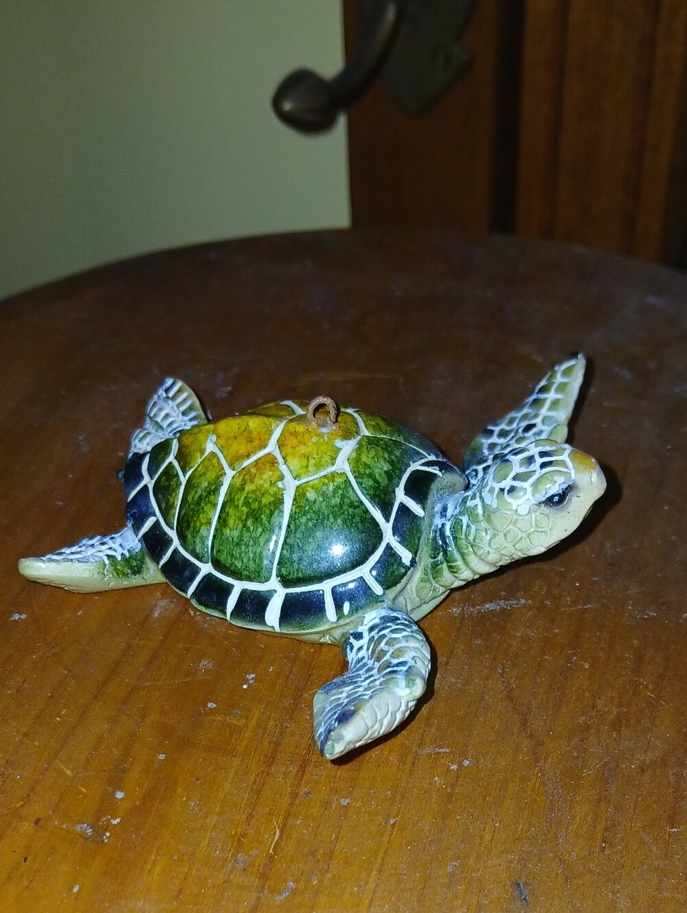 Green Sea Turtle Resin Ornament
